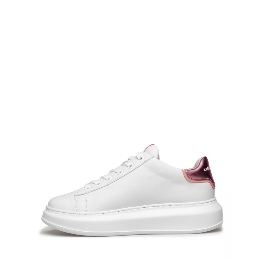 Women s Sneakers KARL LAGERFELD KL6252001P White Pink Leather White