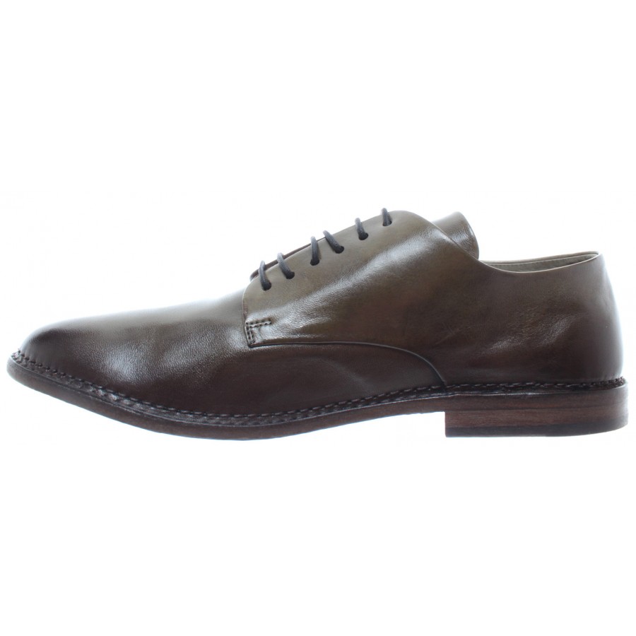PANTANETTI 12565G Illium Salvia Dark Green Leather Men's Shoes New