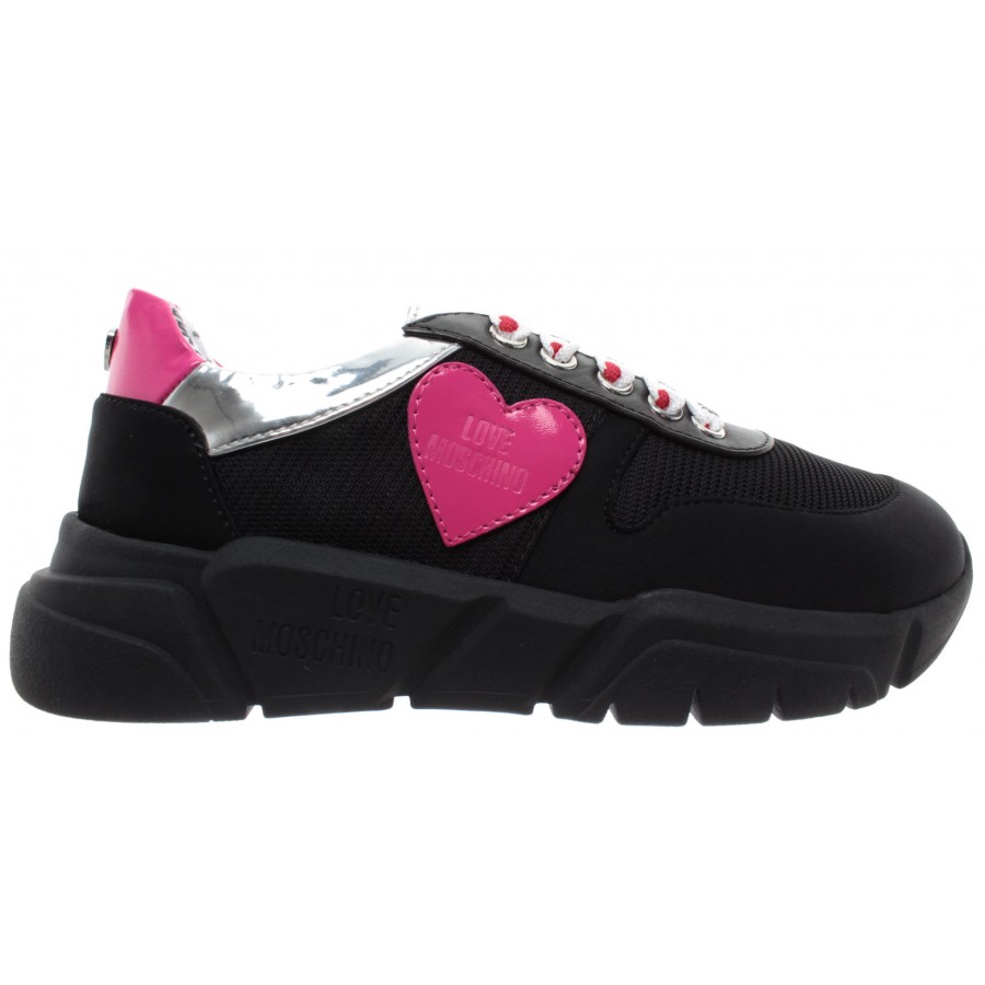 pink moschino trainers