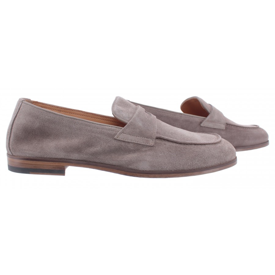 loafers doucal's wash taupe suede gray