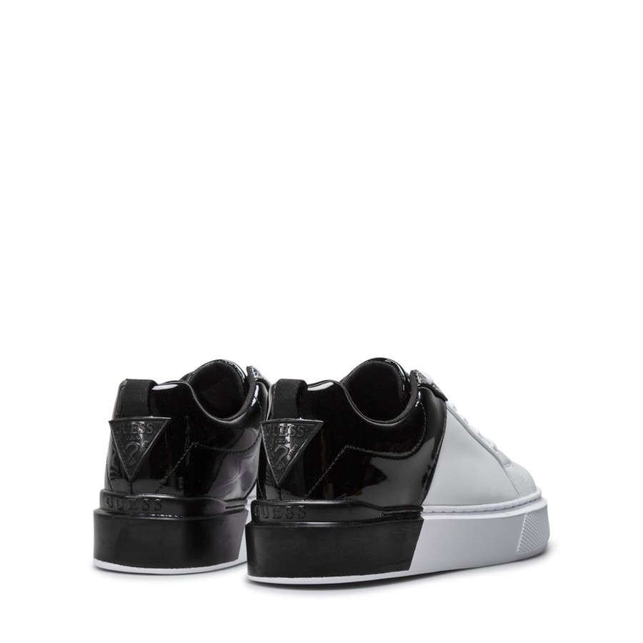 black and white guess shoes