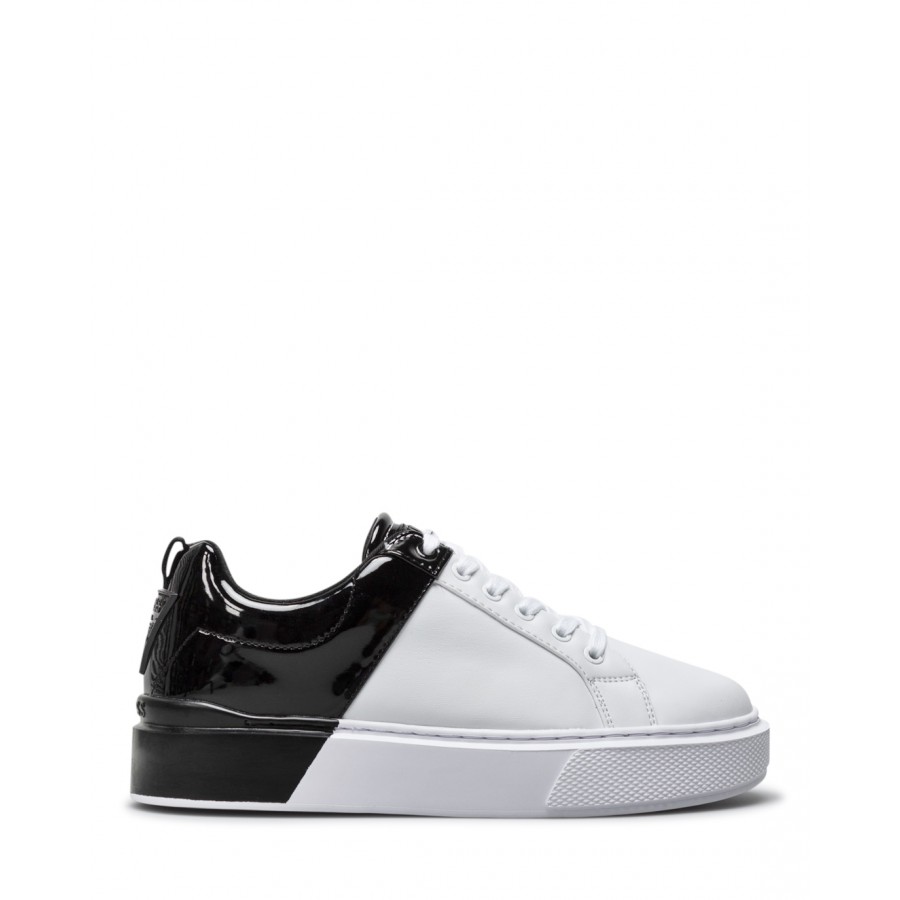 guess black and white shoes