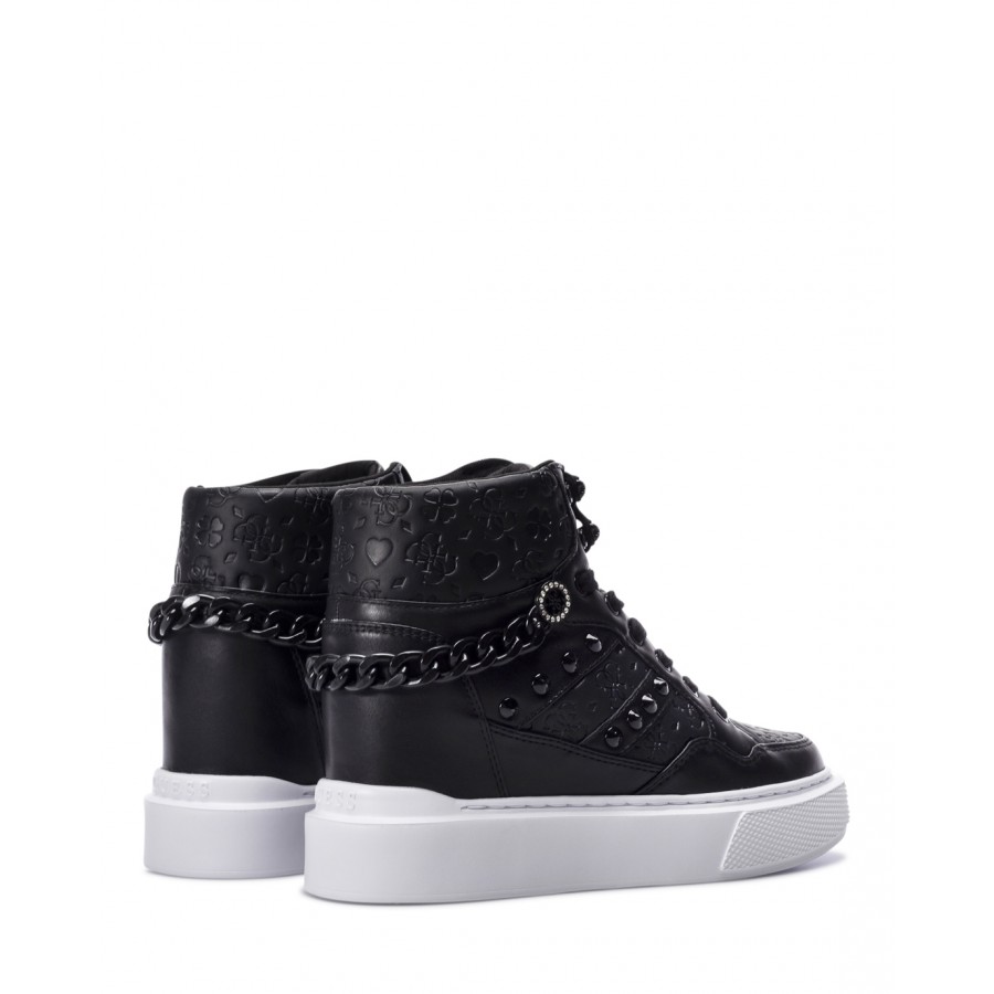 guess white high top sneakers