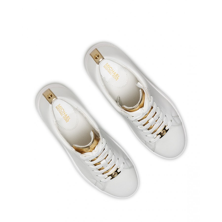 Women's Shoes Sneakers MICHAEL KORS Keaton 43T2KTFS4L Pale Gold White