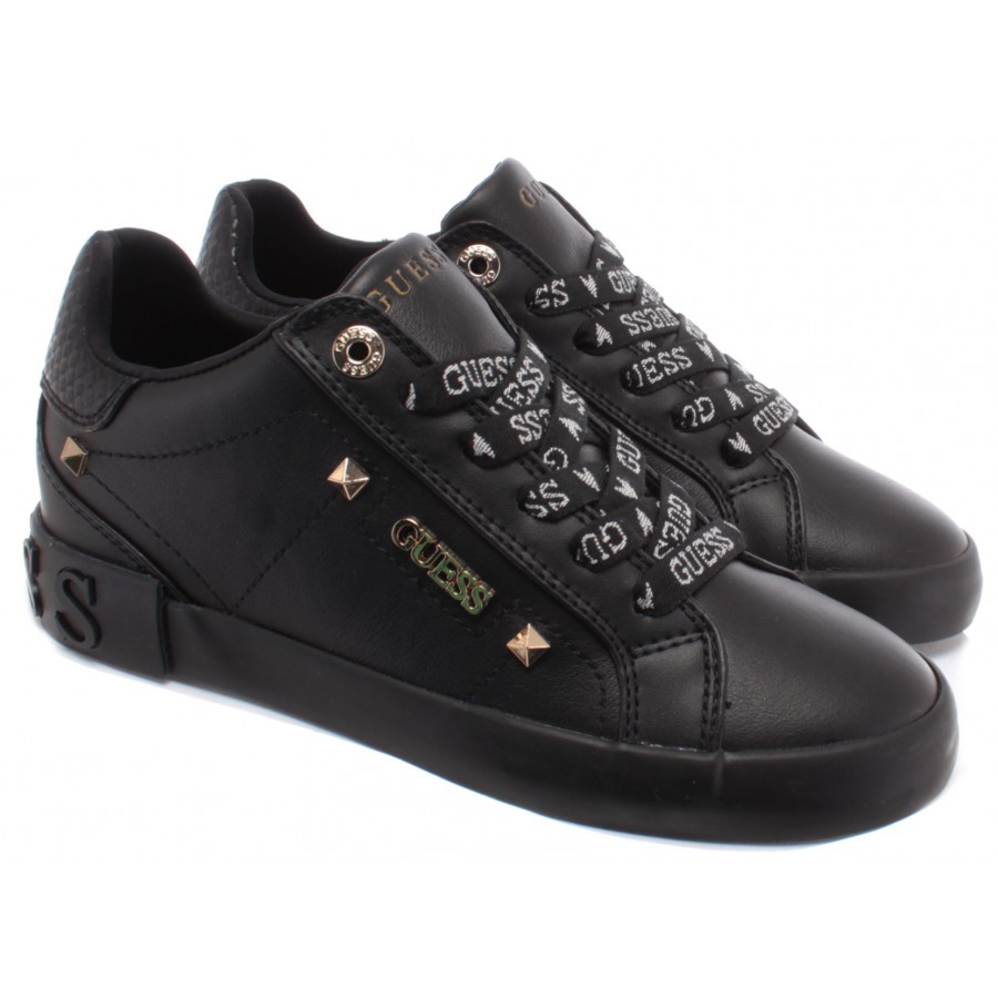 guess women's black sneakers